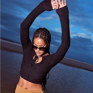 Free people playing hard to get sweater top